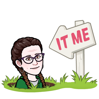 Bitmoji illustration of me